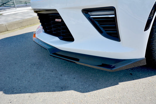 Front Ansatz V.1 für CHEVROLET CAMARO 6TH-GEN. PHASE-I 2SS COUPE schwarz Hochglanz