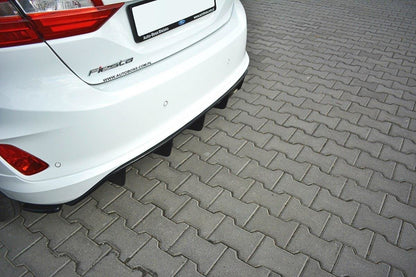 Diffusor Heck Ansatz für Ford Fiesta Mk8 ST-Line Carbon Look