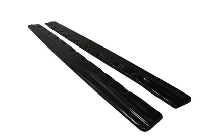 Seitenschweller Ansatz für Honda Civic Mk9 Facelift schwarz matt