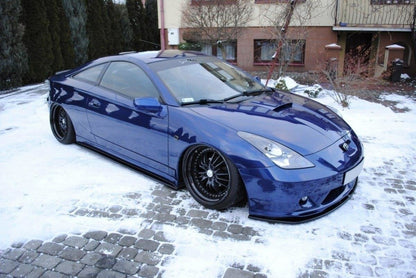 Front Ansatz für TOYOTA CELICA T23 TS vor Facelift schwarz Hochglanz