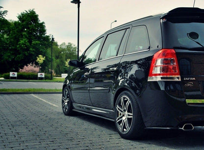 Seitenschweller Ansatz für OPEL ZAFIRA B OPC Carbon Look