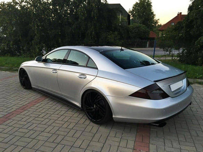 Seitenschweller Ansatz für MERCEDES CLS C219 schwarz Hochglanz