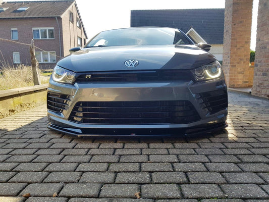 Front Ansatz V.1 für VOLKSWAGEN SCIROCCO MK.3 R FACELIFT schwarz Hochglanz