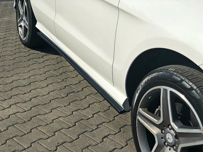 Seitenschweller Ansatz für Mercedes GLE W166 AMG-Line schwarz Hochglanz