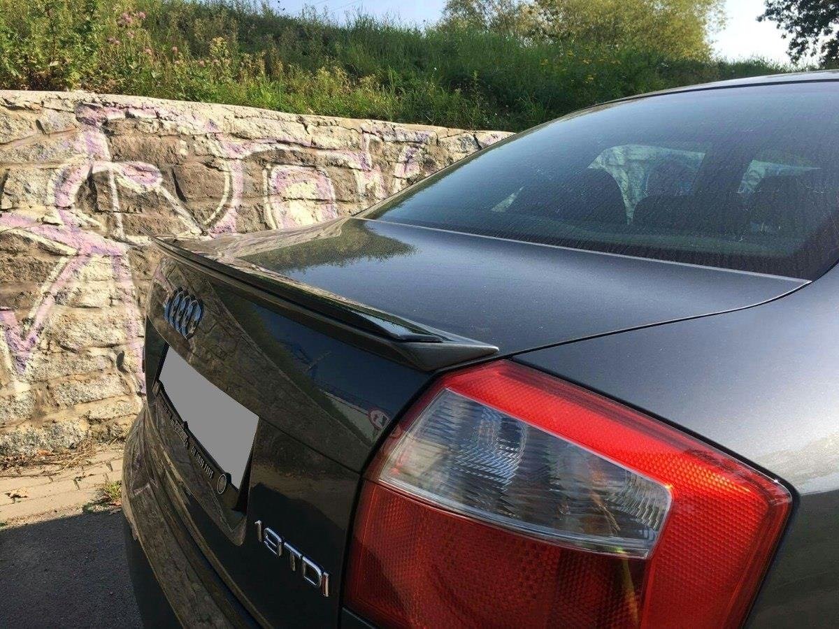 Spoiler CAP für Audi A4 S-Line B6 Limousine schwarz Hochglanz