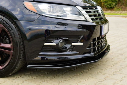 Front Ansatz für VOLKSWAGEN CC R-LINE schwarz Hochglanz