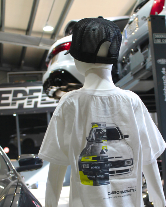 Kids gepfeffert.com Audi S1 E2 T-Shirt - weiß