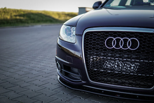 Front Ansatz für Audi A6 S-Line C6 FL  schwarz Hochglanz