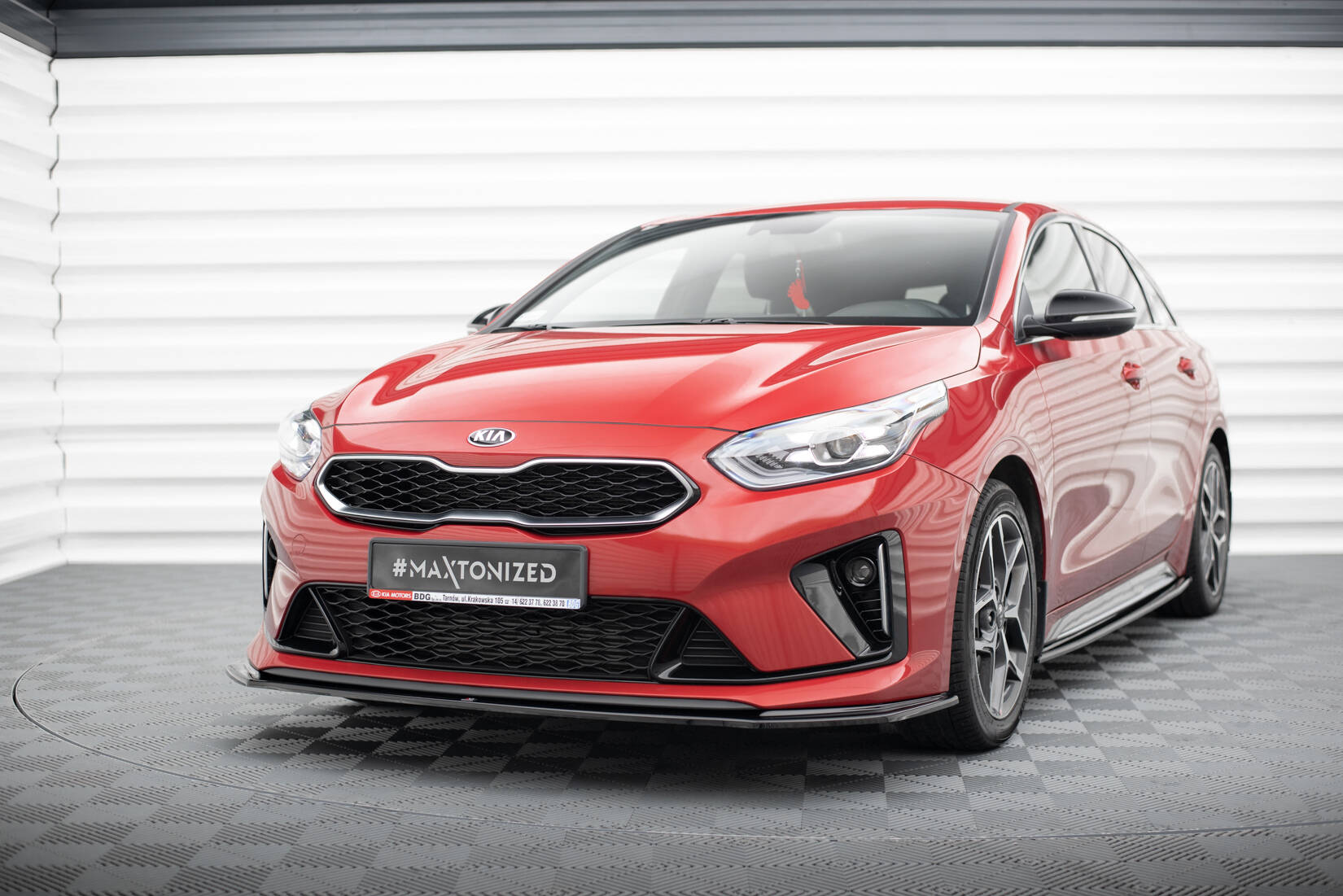 Front Ansatz V.3 für Kia Ceed GT / GT-Line Mk3 / Proceed Mk1 schwarz Hochglanz