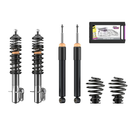 KW Gewindefahrwerk INOX V1 Classic Line Golf III incl. Vento und Cabrio 45-80mm