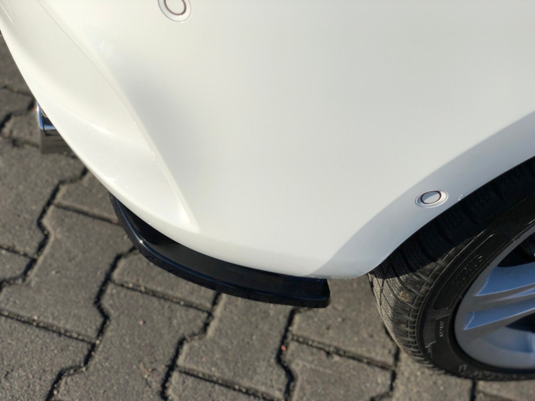 Heck Ansatz Flaps Diffusor für OPEL ASTRA K OPC-LINE schwarz Hochglanz