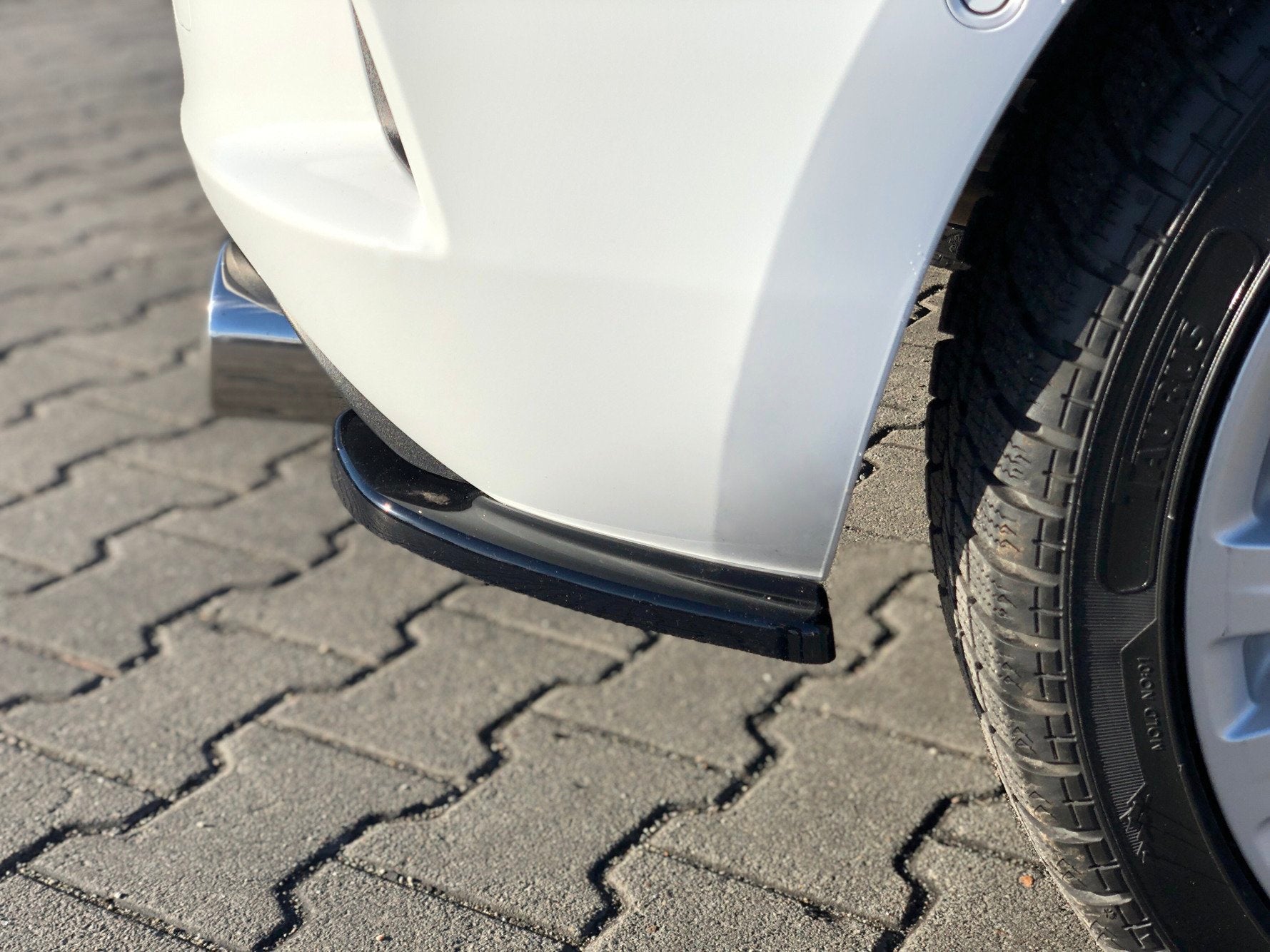 Heck Ansatz Flaps Diffusor für OPEL ASTRA K OPC-LINE schwarz Hochglanz