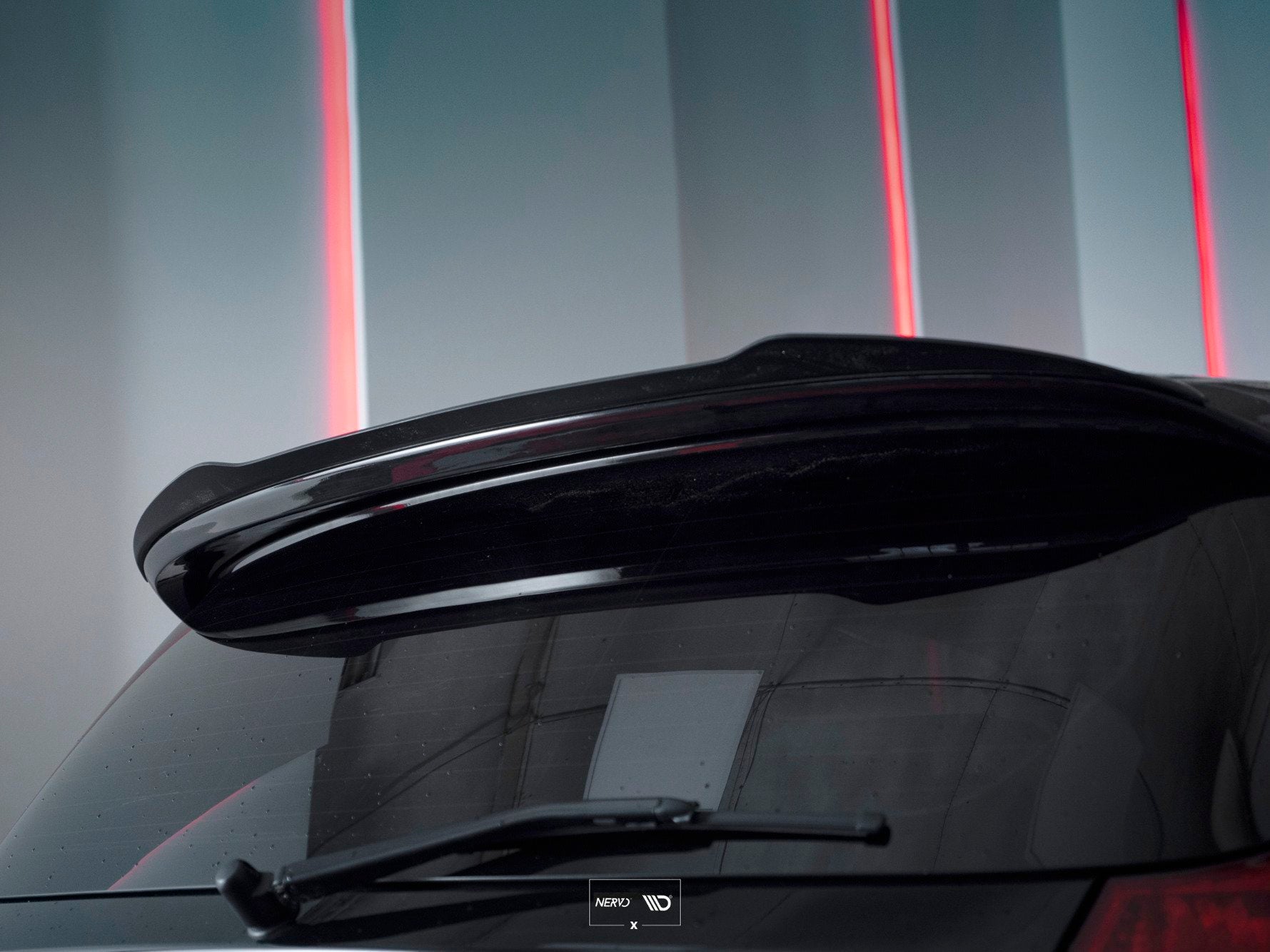 Spoiler CAP für BMW 1er E81/ E87 FACELIFT (AERO SPOILER) schwarz Hochglanz