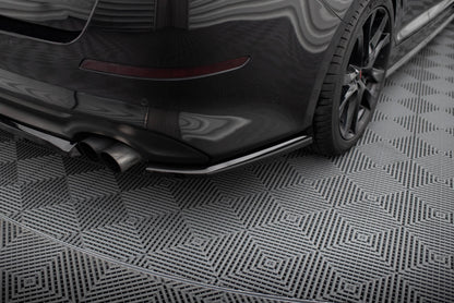 Mittlerer Cup Diffusor DTM Look Heck Ansatz für Kia Optima Mk3 schwarz Hochglanz