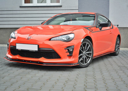 Front Ansatz V.4 für Toyota GT86 Facelift  schwarz Hochglanz