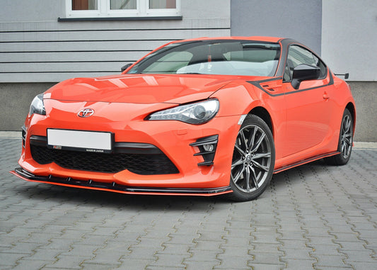Front Ansatz V.4 für Toyota GT86 Facelift  schwarz Hochglanz
