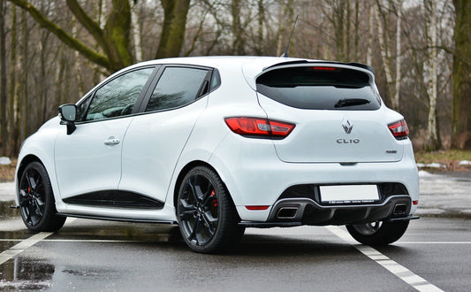 Spoiler CAP für RENAULT CLIO MK4 RS schwarz Hochglanz