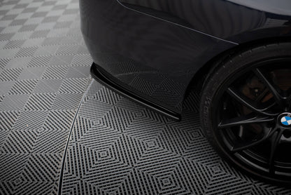 Heck Ansatz Flaps Diffusor für BMW 5er F11 M Paket (mit zwei Einzel Endstücken) schwarz Hochglanz