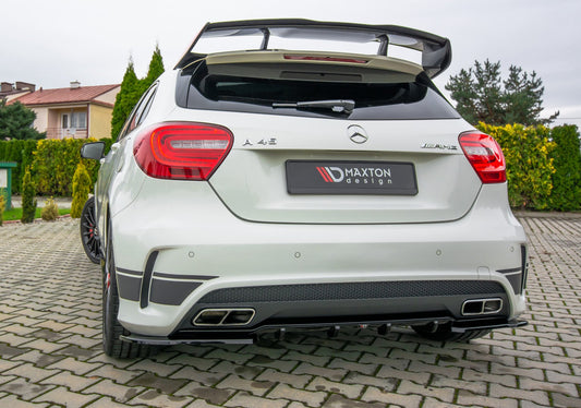Spoiler CAP für Mercedes A45 AMG W176 schwarz Hochglanz
