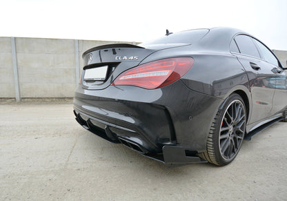 SPORT Heck Ansatz Flaps Diffusor für Mercedes CLA A45 AMG C117 Facelift