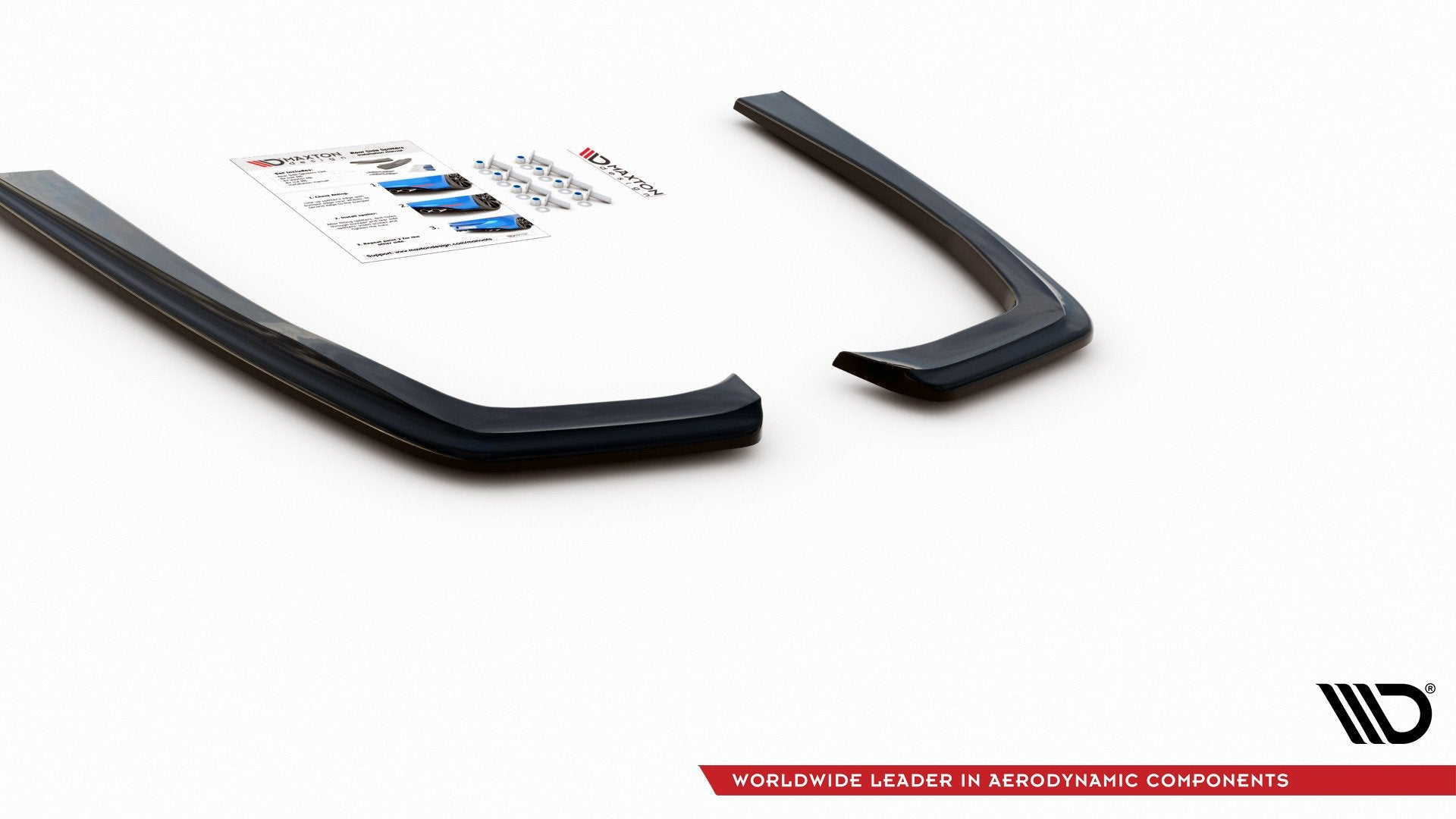 Heck Ansatz Flaps Diffusor für Mercedes-Benz E63 AMG Kombi/Limousine S213/W213 schwarz Hochglanz