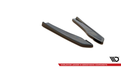 Heck Ansatz Flaps Diffusor für Audi RS5 F5 Facelift schwarz Hochglanz