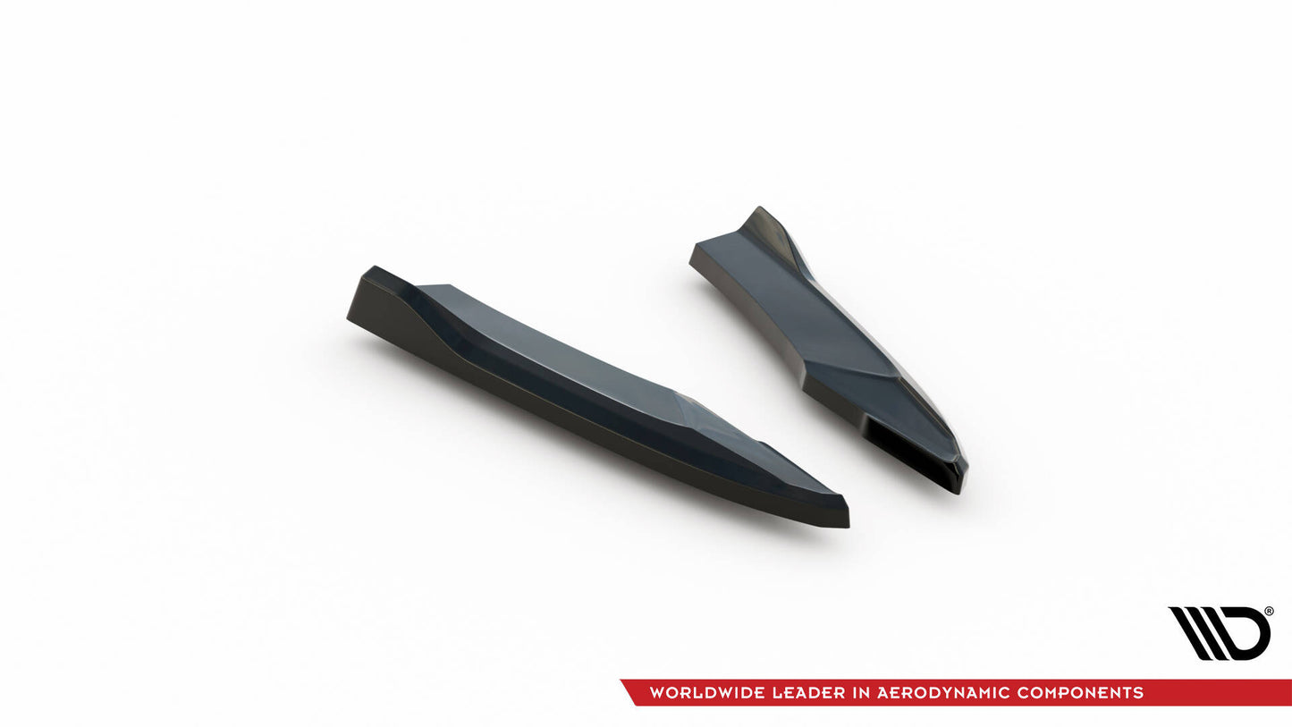 Heck Ansatz Flaps Diffusor für Audi S5 / A5 S-Line Coupe 8T Facelift schwarz Hochglanz