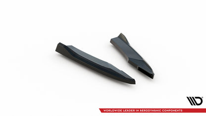 Heck Ansatz Flaps Diffusor für Audi S5 / A5 S-Line Coupe 8T Facelift schwarz Hochglanz