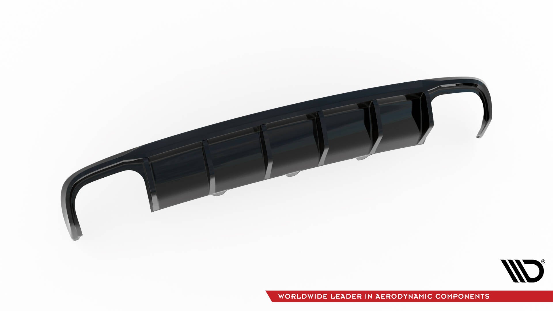 Diffusor Heck Ansatz für Audi A4 B8 Facelift (Doppelauspuff li. re.)