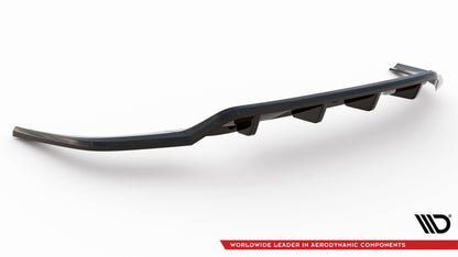 Mittlerer Cup Diffusor DTM Look Heck Ansatz für VW Taigo R-Line Mk1 schwarz Hochglanz