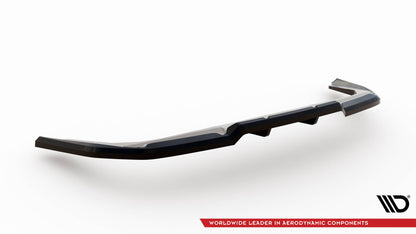 Mittlerer Cup Diffusor DTM Look Heck Ansatz für BMW X1 M-Paket U11 schwarz Hochglanz