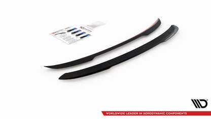 Spoiler CAP für Renault Clio Mk5 schwarz Hochglanz