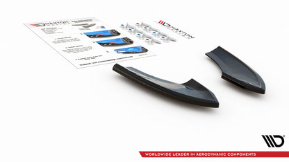 Heck Ansatz Flaps Diffusor für VW Golf 7 GTI TCR schwarz Hochglanz