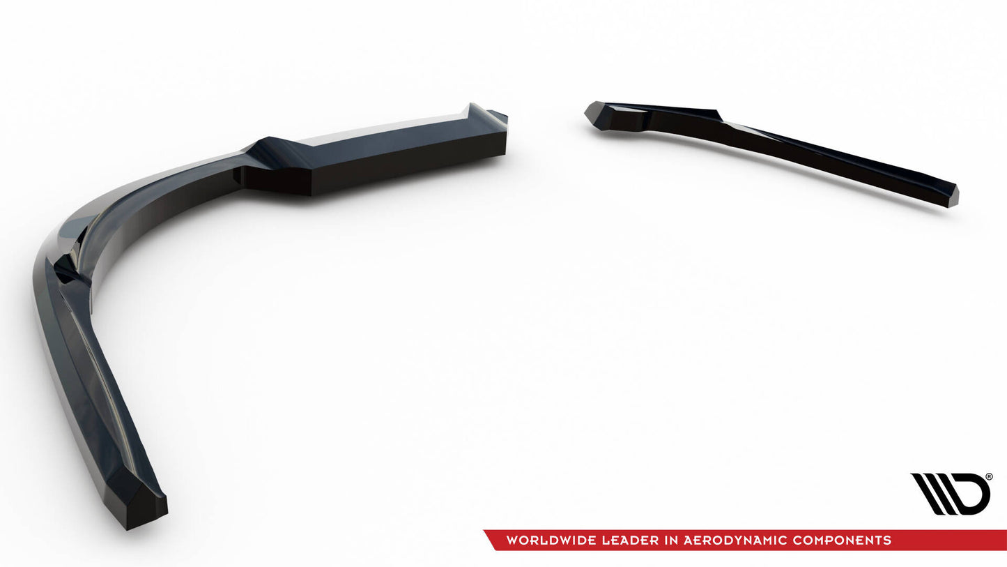 Heck Ansatz Flaps Diffusor für Jaguar XE R-Sport X760 schwarz Hochglanz