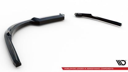 Heck Ansatz Flaps Diffusor für Jaguar XE R-Sport X760 schwarz Hochglanz