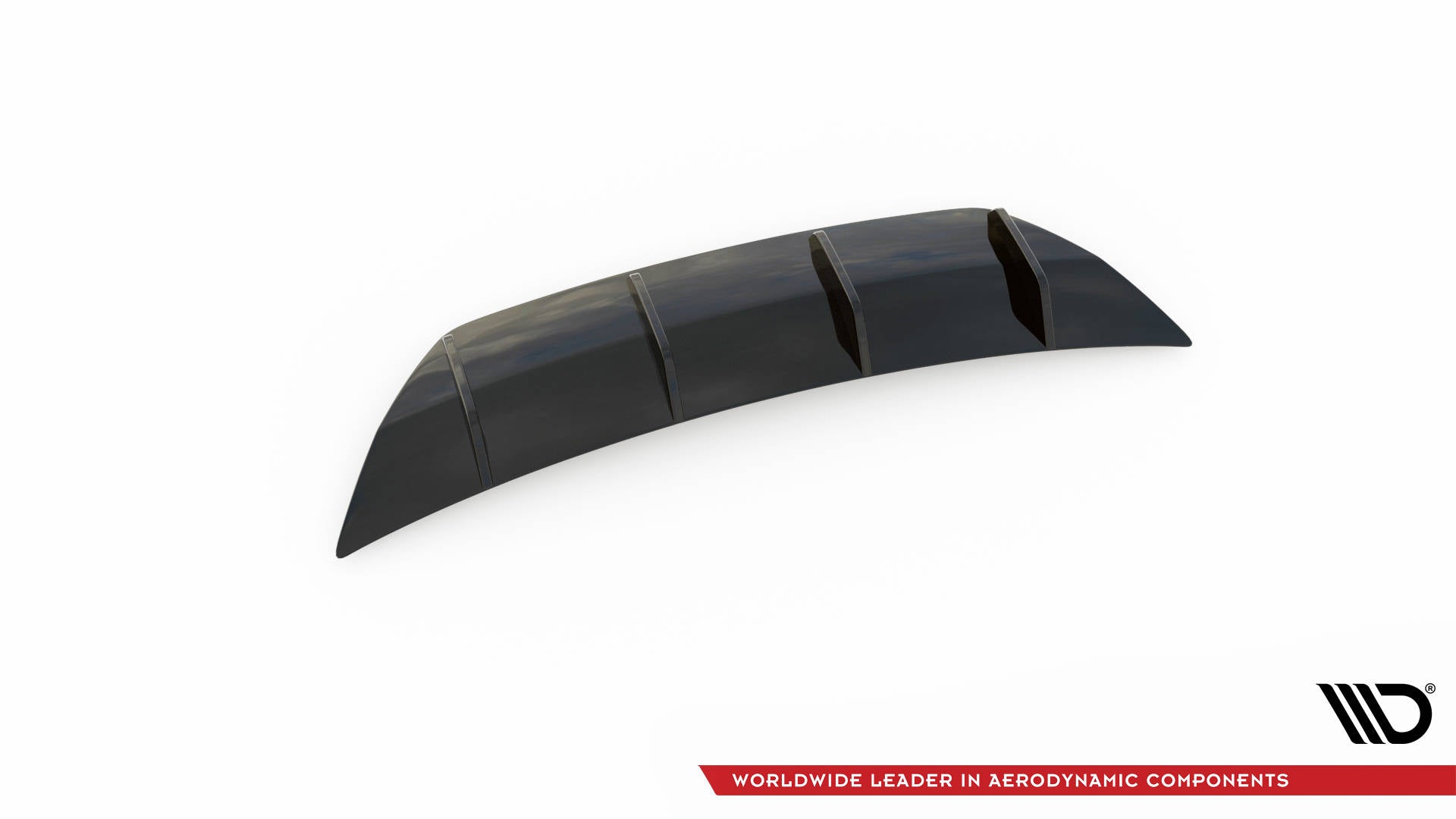 Diffusor Heck Ansatz für VW Atlas Cross Sport schwarz Hochglanz