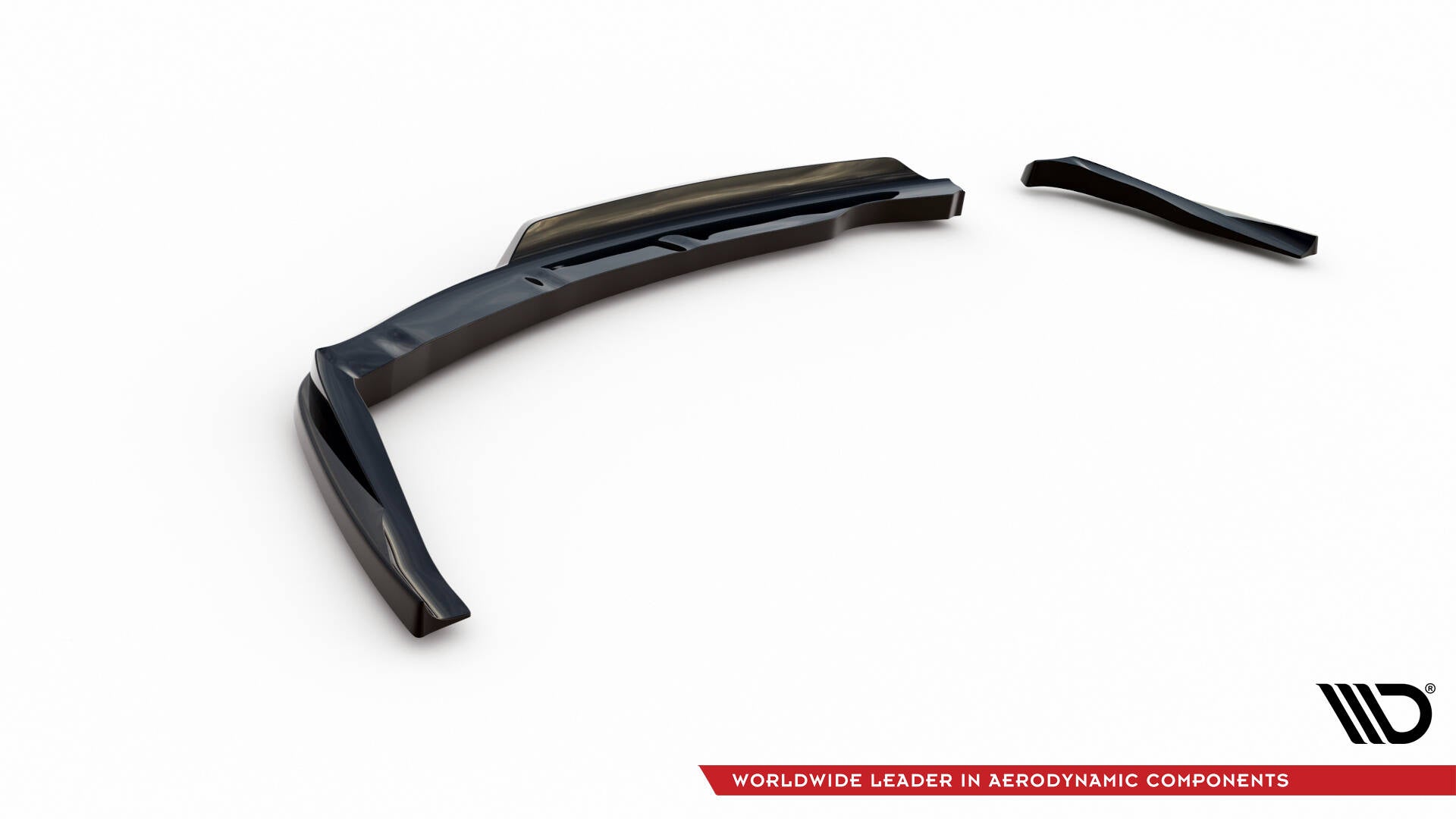 Mittlerer Cup Diffusor DTM Look Heck Ansatz für BMW 1er M-Paket E87 Facelift schwarz Hochglanz