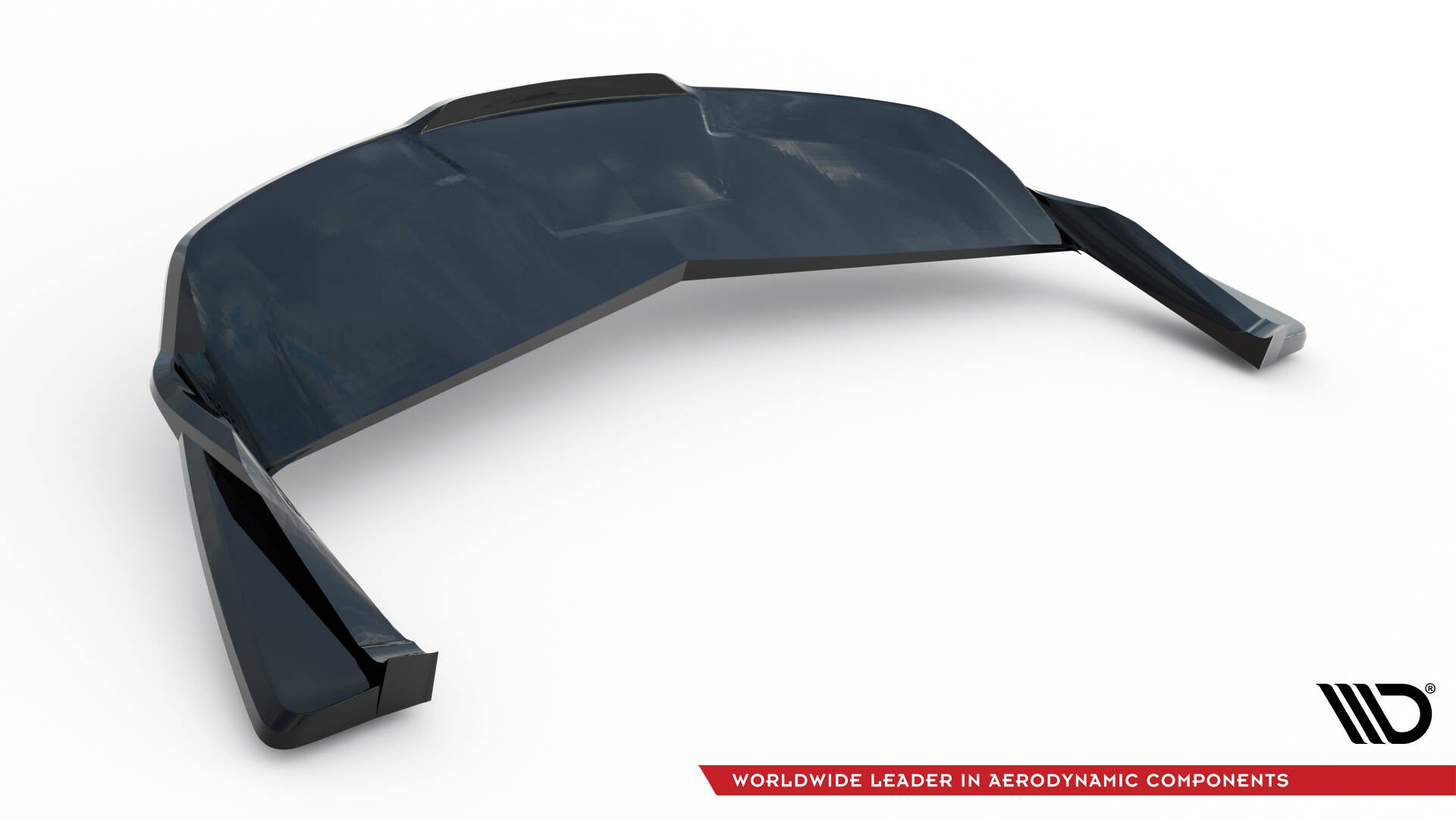 Mittlerer Cup Diffusor DTM Look Heck Ansatz V.2 für Tesla Model S Plaid Mk1 Facelift schwarz Hochglanz