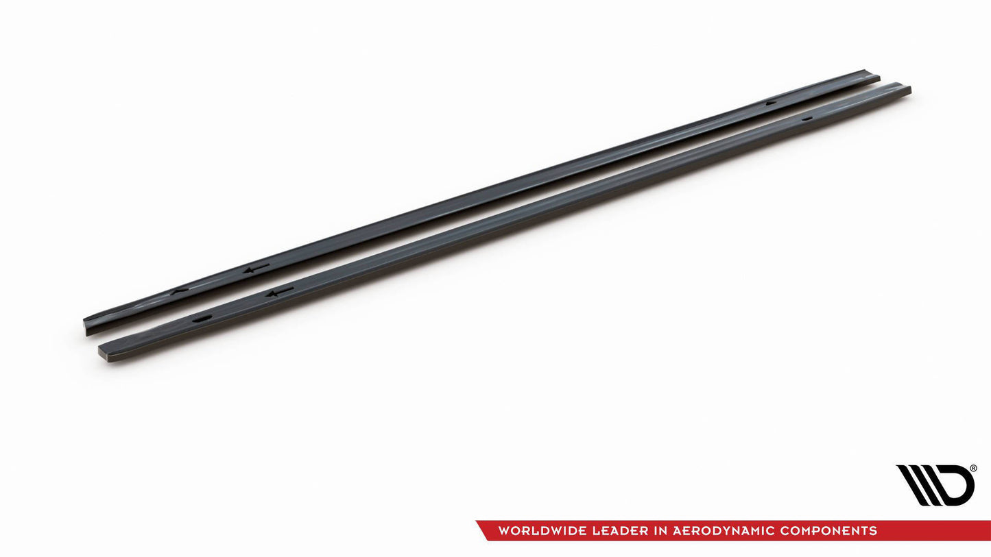 Seitenschweller Ansatz für V.1 für VW Golf GTI / GTE / GTI Clubsport / GTD / R-Line Mk8 schwarz Hochglanz