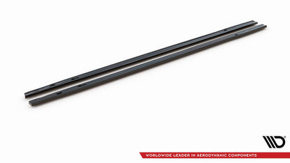 Seitenschweller Ansatz für V.1 für VW Golf GTI / GTE / GTI Clubsport / GTD / R-Line Mk8 schwarz Hochglanz