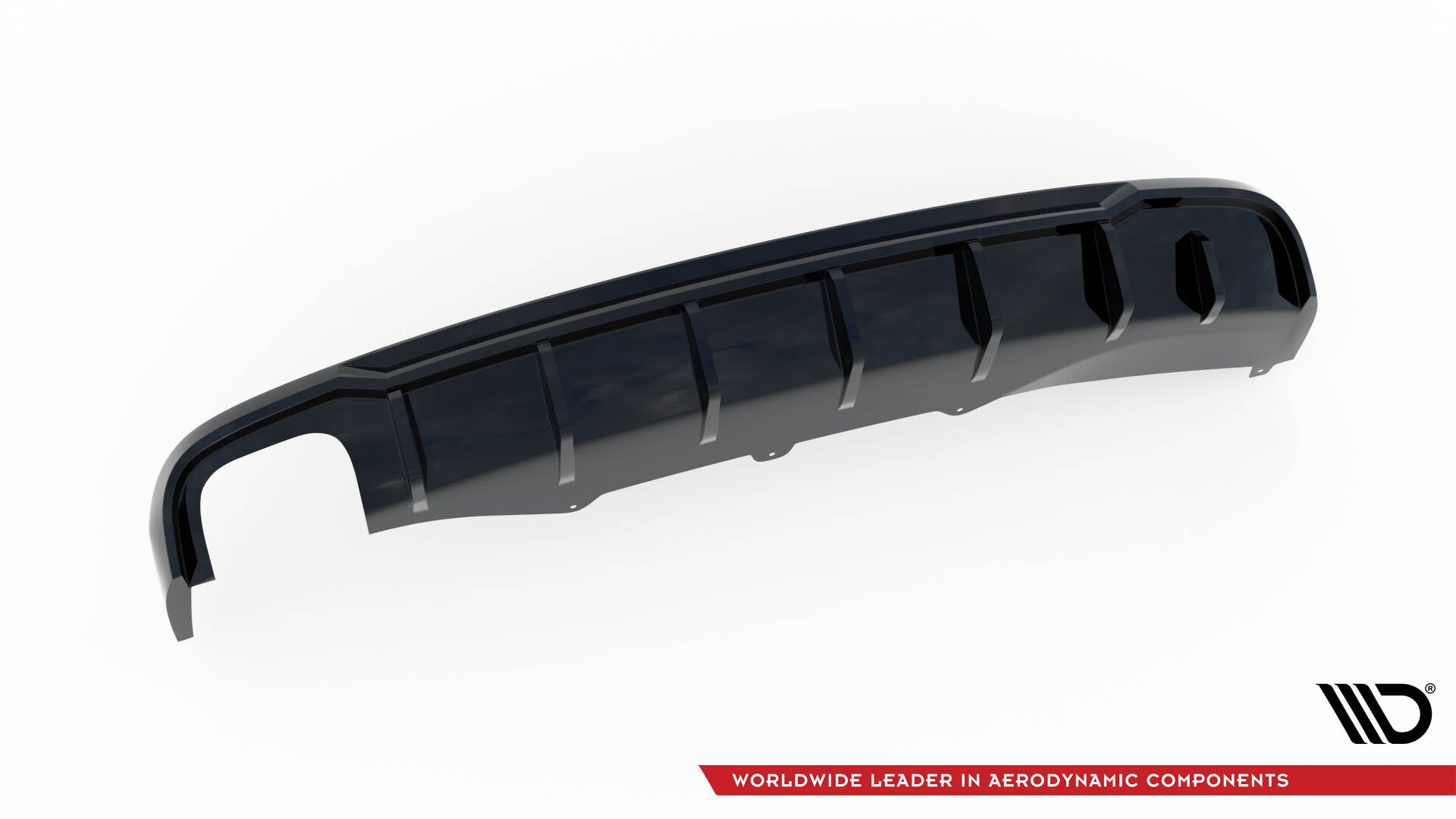 Diffusor Heck Ansatz für Audi A4 B8 (Doppelauspuff li.)