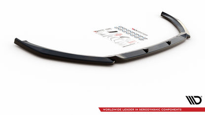 Front Ansatz V.2 für Peugeot 2008 Mk2 schwarz Hochglanz