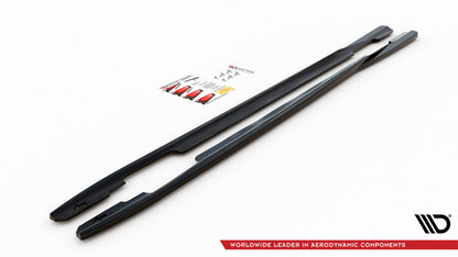 Seitenschweller Ansatz für Ford Mondeo ST-Line Mk5 Facelift schwarz Hochglanz