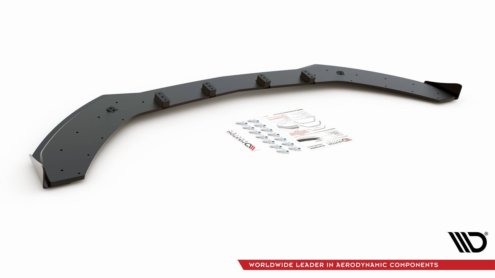 Street Pro Front Ansatz für +Flaps für Mercedes-AMG C43 Coupe C205 schwarz Hochglanz