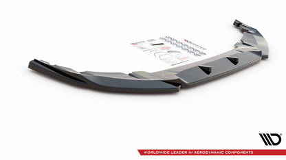 Front Ansatz V.2 für Mini Countryman Mk2 F60 JCW schwarz Hochglanz