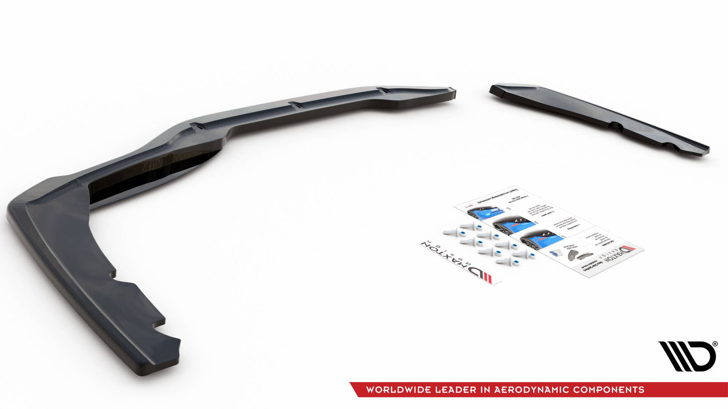 Heck Ansatz Flaps Diffusor für BMW 2 Gran Coupe M-Paket F44 schwarz Hochglanz