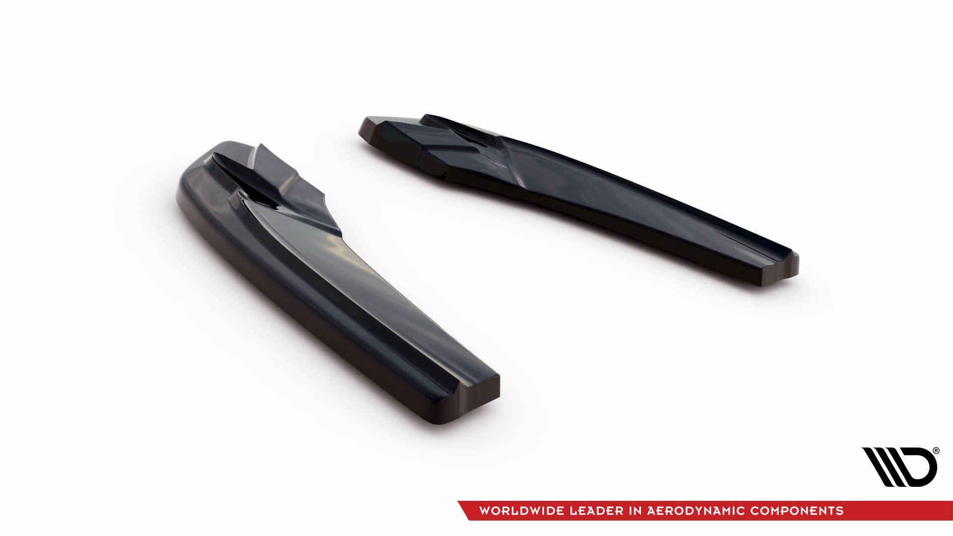 Heck Ansatz Flaps Diffusor für Audi A5 S-Line F5 Sportback  schwarz Hochglanz