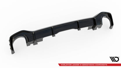 Diffusor Heck Ansatz für Audi RSQ8 Mk1 schwarz Hochglanz