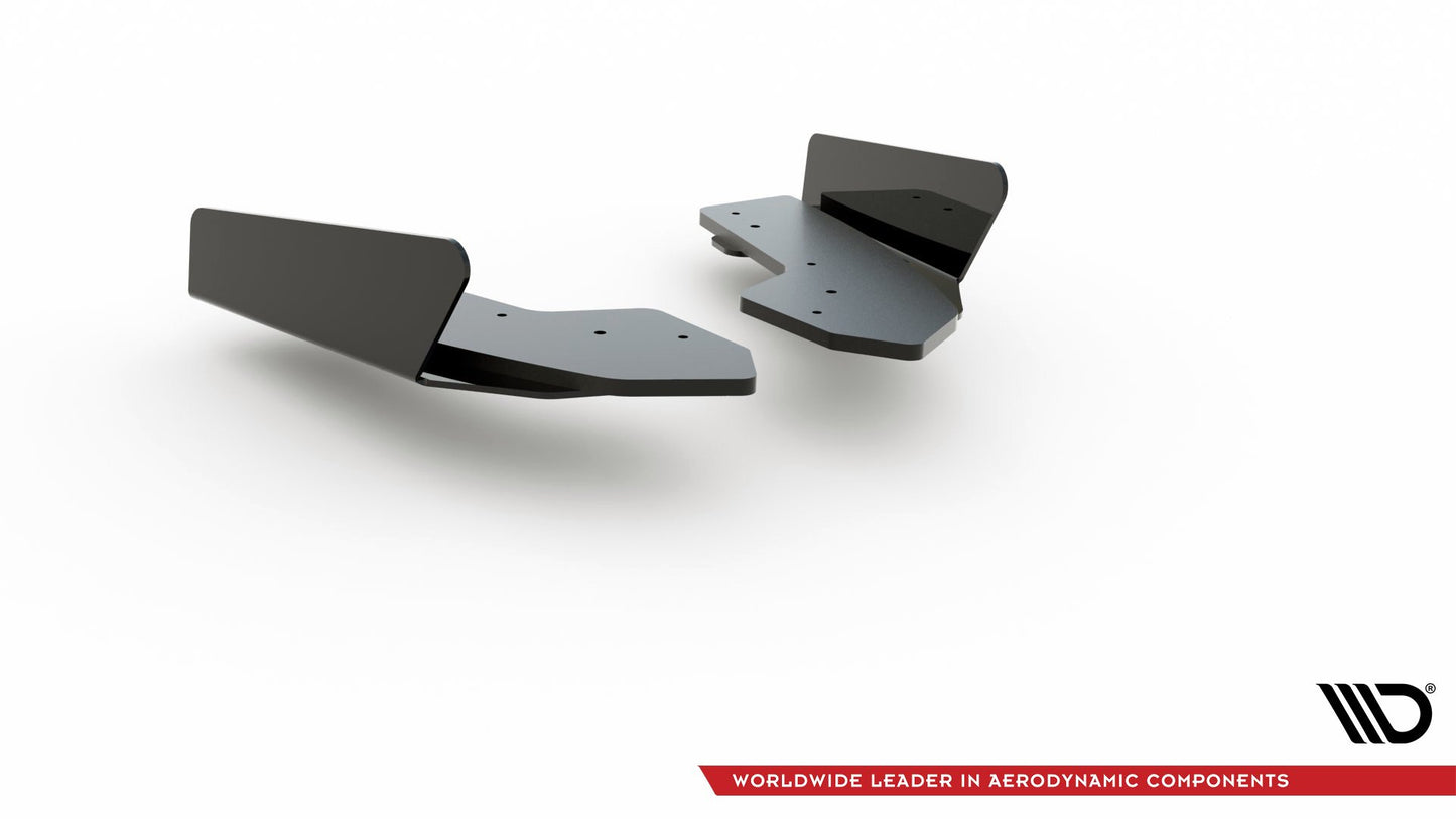 Street Pro Heck Ansatz Flaps Diffusor +Flaps für Audi RS3 8V Sportback schwarz Hochglanz
