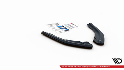 Heck Ansatz Flaps Diffusor V.2 für BMW M2 F87 schwarz Hochglanz